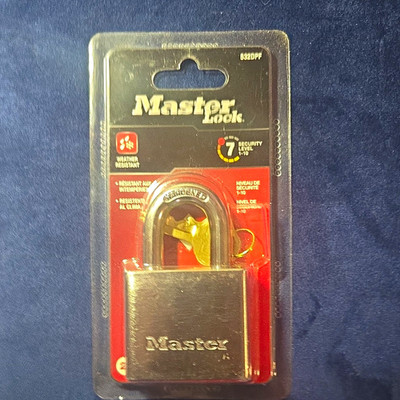 Master Lock 632DPF Keyed Different Padlock 3/8in Steel Weather Resistant