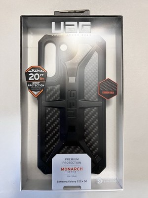 UAG Monarch Series Case for Samsung Galaxy S22 Plus Ultra 5G Carbon Fiber