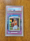 2024 Panini Donruss - Rated Rookie Bo Nix #369 Optic Preview Pink Prizm PSA 10