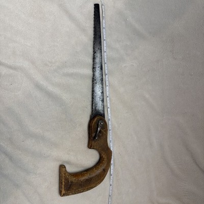 Vintage Keyhole Saw - Wood Handle -11 1/2 inch Blade - 16  Overall Quick Lever