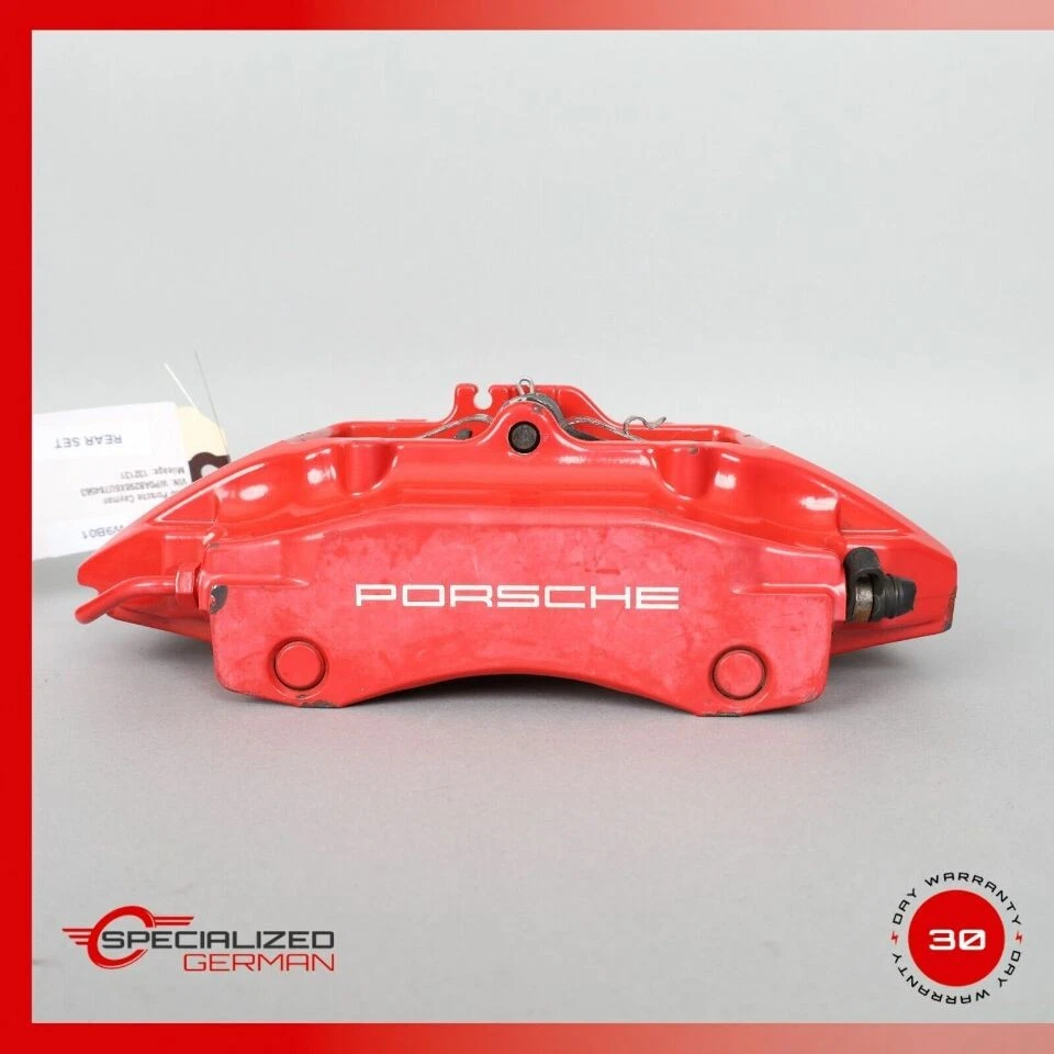 2000-2012 Porsche Boxster Cayman Rear Brake Calipers Brembo Pair Red OEM Used - Image 2 of 4