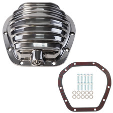 For Ford F-250 350 450 Front Finned Differential Cover 10 Bolt Dana 60 Polished For Ford F-250 350 450 Front Finned Differential Cover 10 Bolt Dana 60 Polished