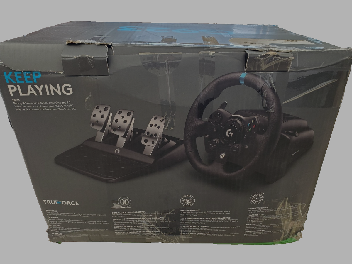 Logitech G923 Racing Wheel and Pedals - Black 97855146687| eBay