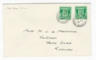 Guernsey 2 x 1/2d arms FDC 1941