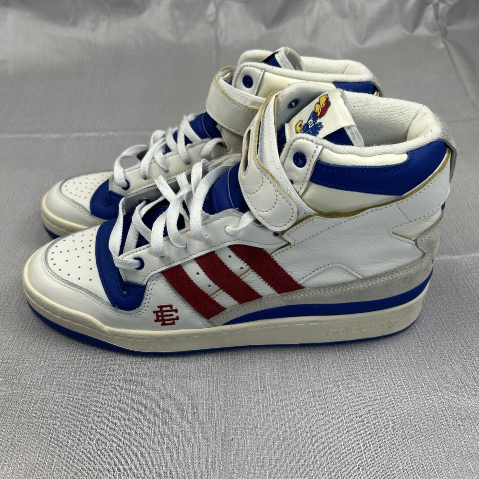 Adidas Forum 84 High Kansas Jayhawks GW7789 Men’s 11.5 KU Retro Basketball - Image 3 of 4