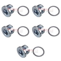 5X Metzger ÖLablassschraube MIT Dichtring M22X1,5 13,8Mm Innensechskant ÖLwanne