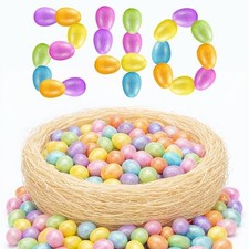 , 240  Pc Assorted Mini Easter Eggs Bulk  Colorful Foam Tiny Easter Eggs