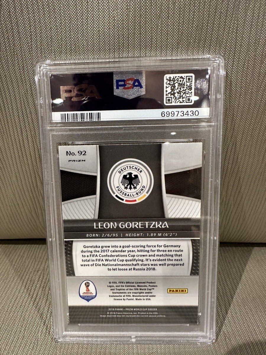 2018 Panini Prizm World Cup - Leon Goretzka #92 Black & Gold Wave