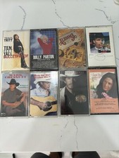 Lot of 8 George Strait-Garth Brooks-Alabama-Dolly-Tritt Country Music Cassettes