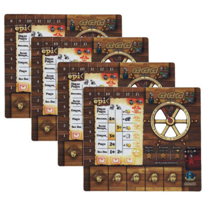 GLGTEPA02 Gamelyn Games Tiny Epic Pirates: Player Mat Sets