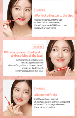 ATEEZ Mernel WATER JEL LIP TINT- #4 VERY CHERRY RED | eBay