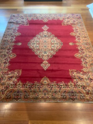 10x12 Karastan Rug Red Medallion Kirman #762 Wool Karastan Carpet ...