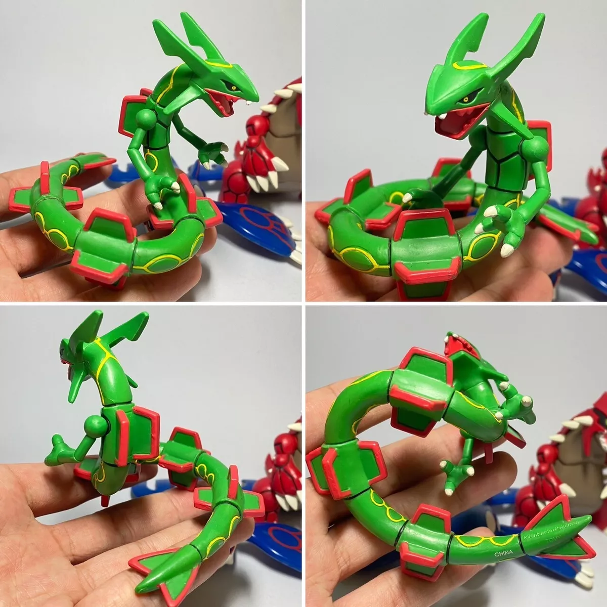 Clear Kyogre Rayquaza Groudon Pokemon Monster Collection Figure Tomy  1.25-1.8in