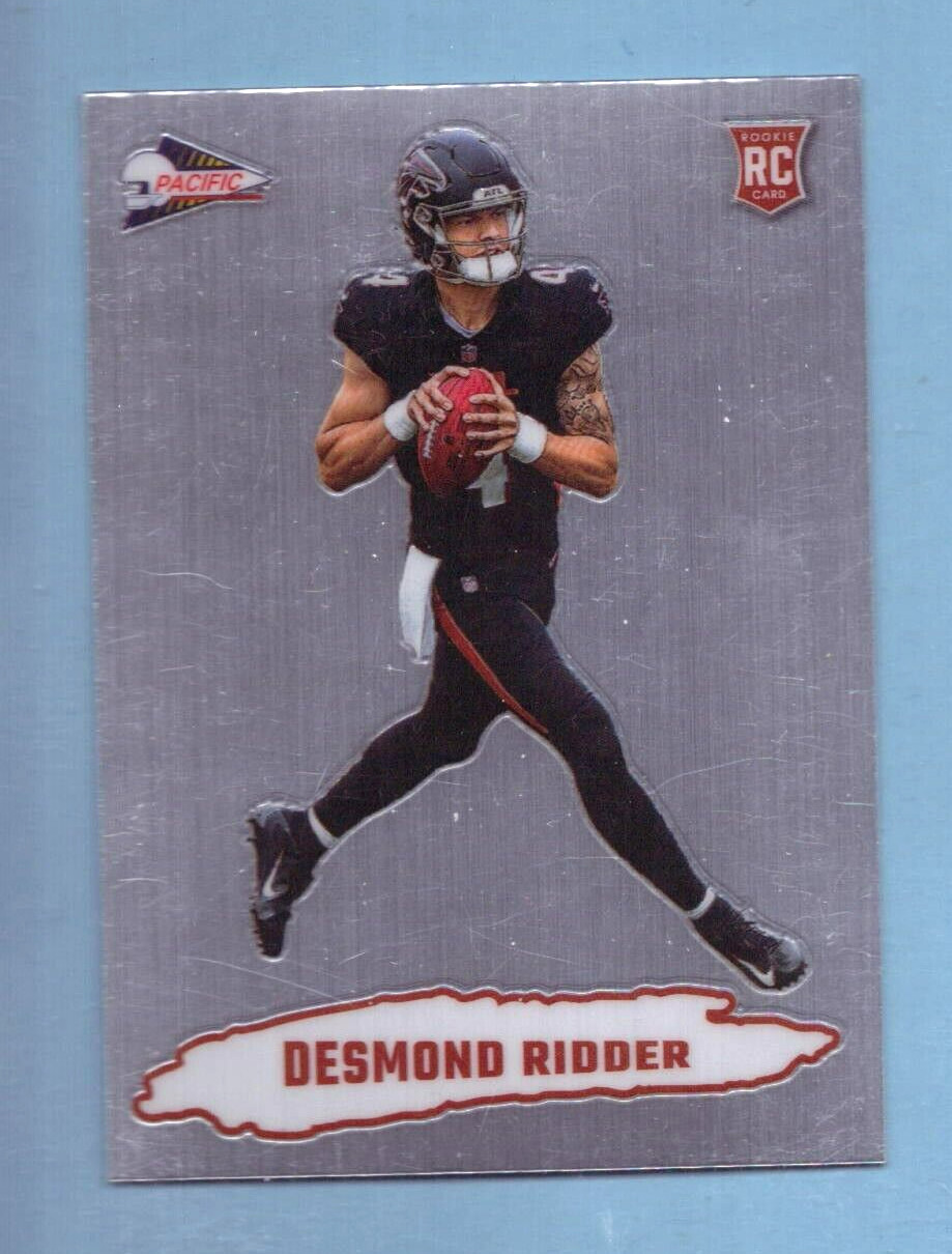 2022 Zenith Desmond Ridder Silver Prizm Pacific Rookie RC No. PAC-18 Falcons
