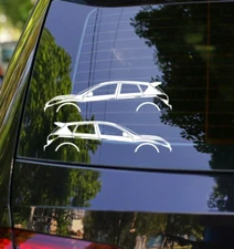 2x Lowered Car Decal Stickers for Mazda 3 Mazdaspeed 2nd Gen BL 2010-13