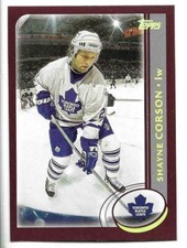 SHAYNE CORSON 2002-03 TOPPS GOLD FACT SET CARD NEAR MINT CONDITION