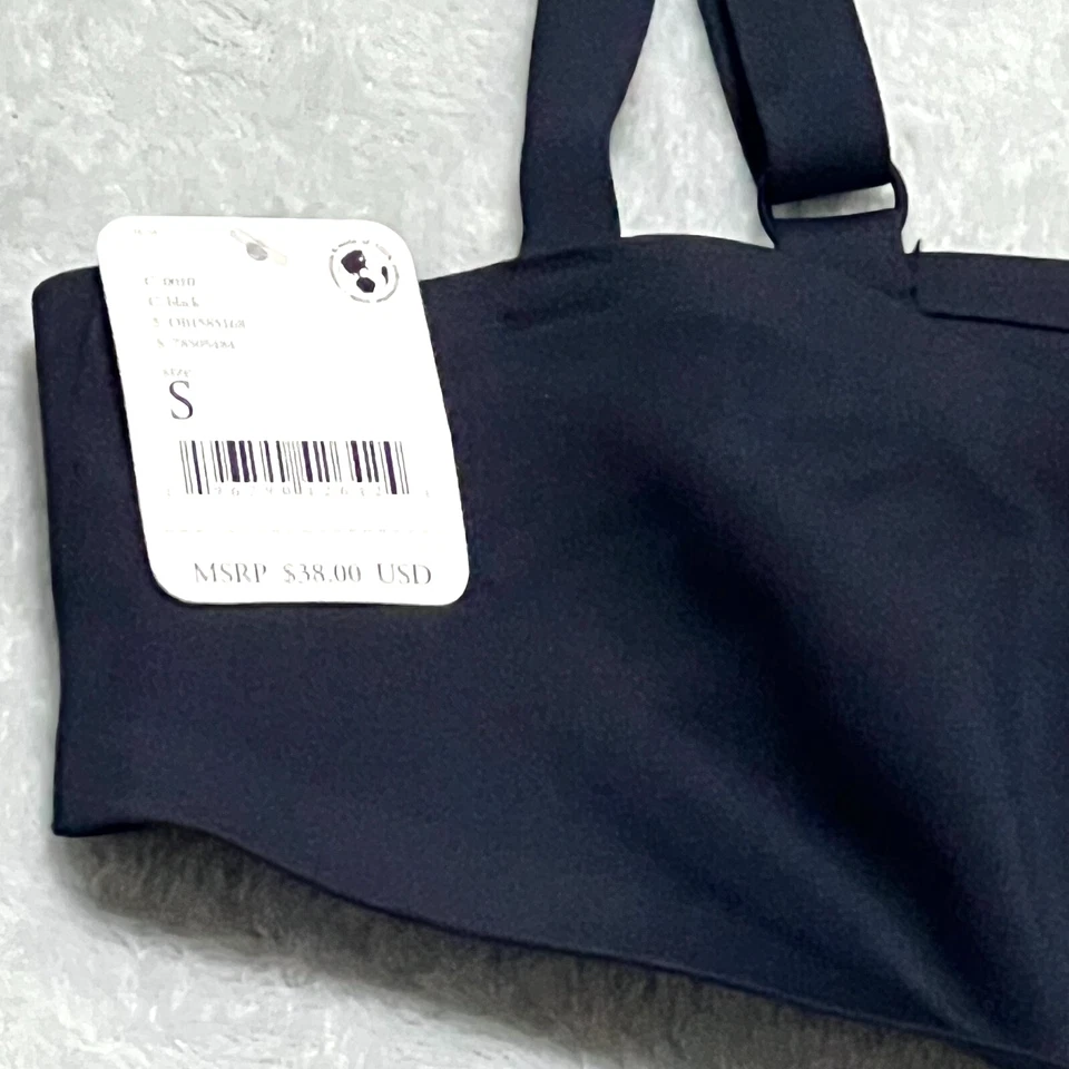 Free People Notched Lily Scuba Bralette Black Size Small Intimately Stretch Top - Image 2 of 4