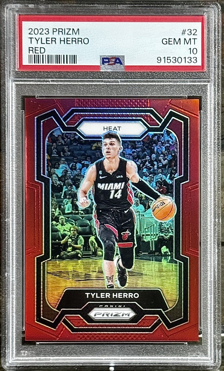 【美品】 Tyler Herro Red Prizms RC /299 2023-24 Panini Prizm - Tyler Herro #32 Red Prizm /299 for