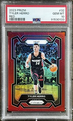 【美品】 Tyler Herro Red Prizms RC /299 2023-24 Panini Prizm - Tyler Herro #32 Red Prizm /299 for sale