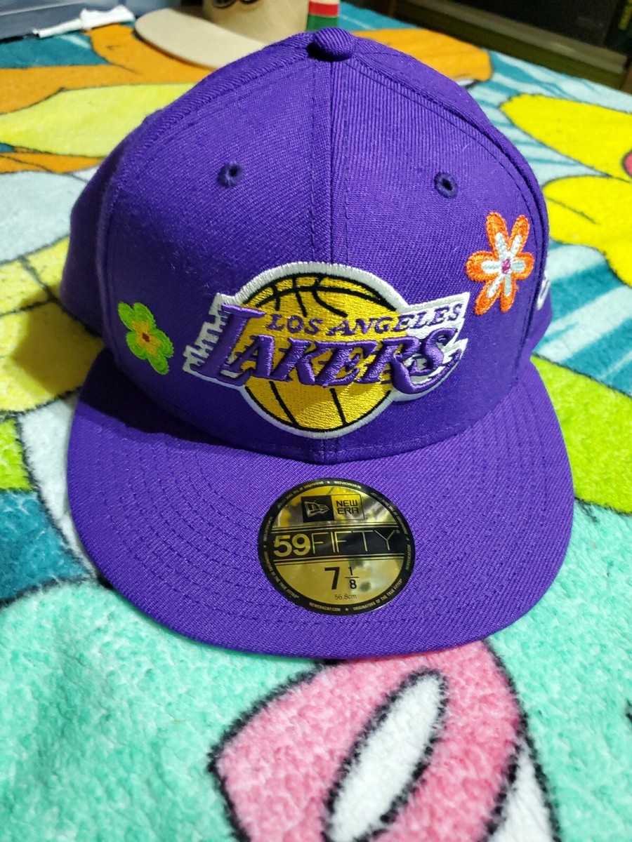 LOS ANGELES LAKERS New Era 59fifty Flower Patches Hat/ Cap