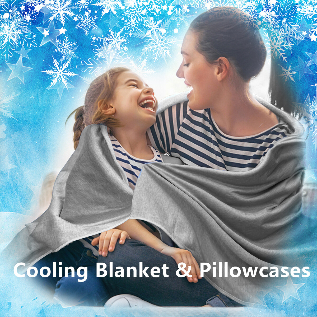 Summer Cooling Blanket Pillowcases Throw/Queen Size For Hot - Main Image