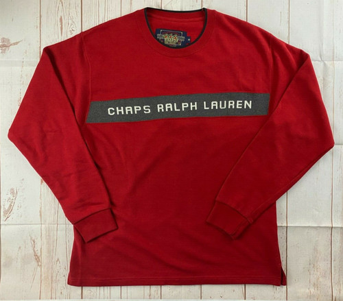 Chaps Ralph Lauren, Vintage 90s Chaps Ralph Lauren Crew Neck Sweat Shirt Mens Size Medium Spell Out