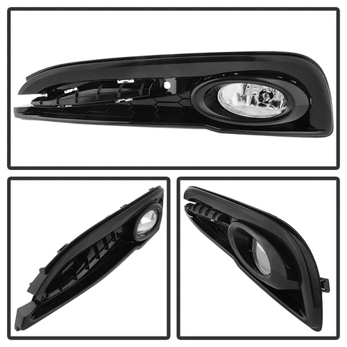 For 2013-2015 Honda Civic 4Dr Sedan Front Fog Lights Lamps+Covers w/Switch - Picture 12 of 20