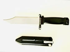 Original Chinese Military Dark Green Bakelite Bayonet, Sheath & Belt Clip 1970's