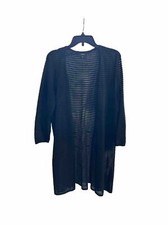 AX Armani Exchange Light BLACK Open Sweater T...