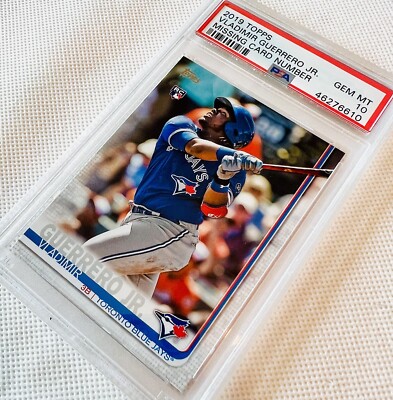 世界で1枚【送料込】PSA10 鑑定済 Topps MLB ゲレーロjr カード 2019 Topps Vladimir Guerrero Jr. RC Rookie Error Card “Missing