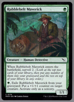 (x4) Rubblebelt Maverick 0174 Non Foil Playset Karlov Manor MTG Near Mint