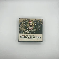 (1 Bar) Dr. Squatch SNOWY PINE TAR Limited Edition Natural Soap Christmas | 5 oz