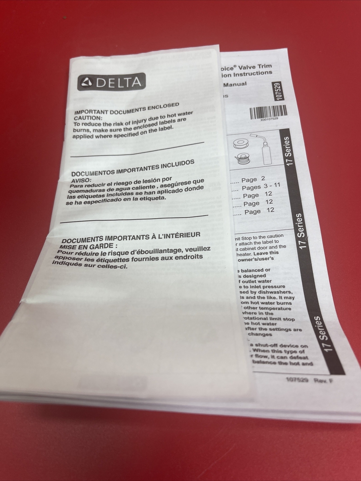 Delta T17248 Bowery Monitor 17 Series Dual Function Pressure - Chrome