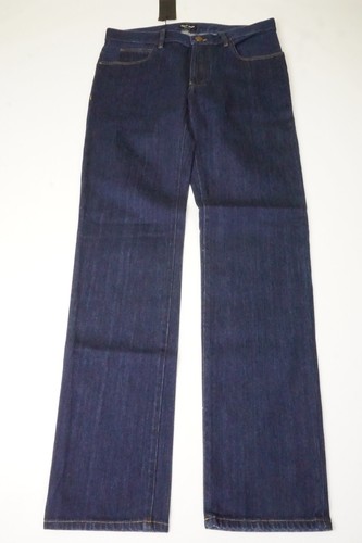 Jeans Giorgio Armani Etiqueta Negra Azul Calce Regular Algodón 5 Bolsillos 32 NUEVO - Imagen 3 de 9