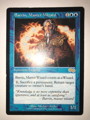MTG Magic the Gathering Barrin, Master Wizard (63/350) Urza's Saga MP