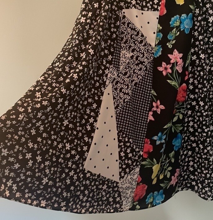 Calvin Klein Mixed Pattern Patchwork Floral Check… - image 6