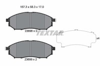 Textar 2369803 Bremsbelagsatz,Scheibenbremse FüR Infiniti,Nissan,Nissan ( Dfac )