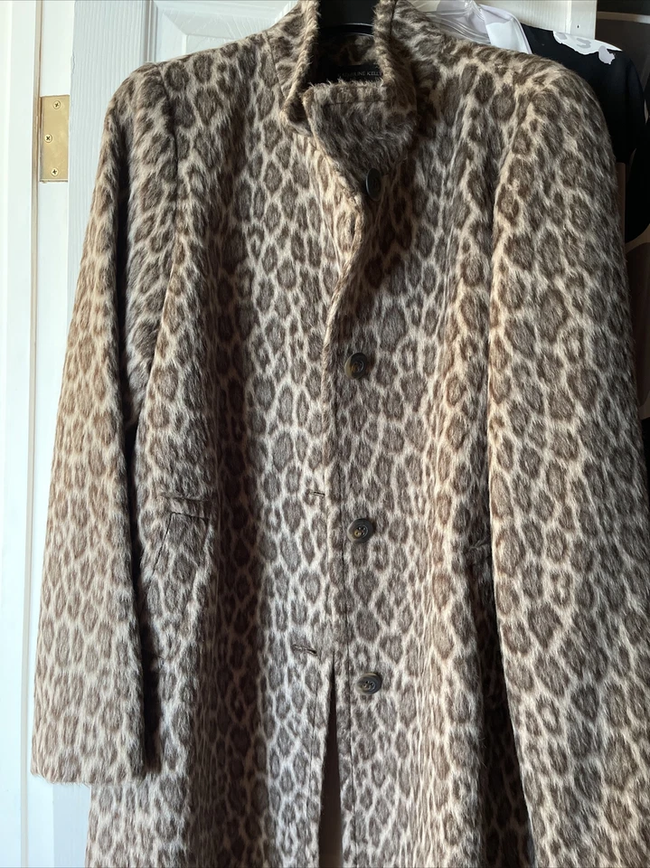 Katherine Kelly Coat Size 14-cheetah print - Image 2 of 3