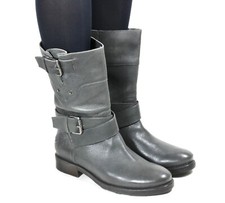 27 stivaletti stivali da donna stivali grigi in pelle Miss Sixty 36