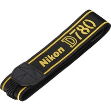 Nikon Neck Strap AN-DC21 for NIKON D780 SLR genuine Yellow letters on Black NEW