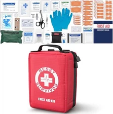 Premium First Aid Kit with Labelled Compartments, Molle System Trauma Kits