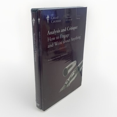 NEW Great Courses Analysis & Critique How to Engage Write About Anything SEALED