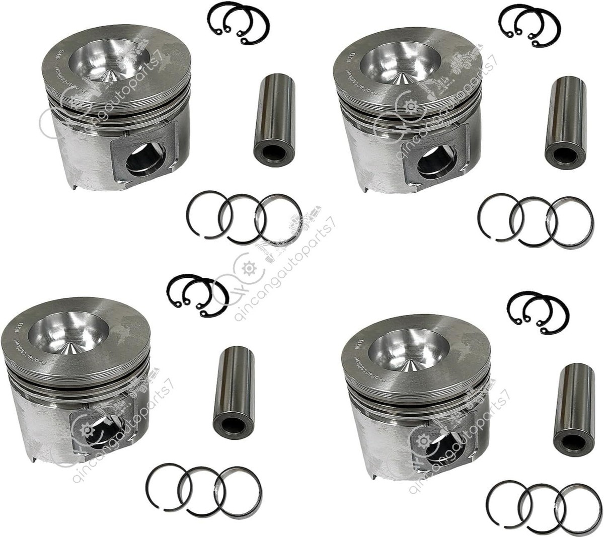 4PCS 4D105-3 Piston & Piston Rings Set 105MM 6130-32-2110 for