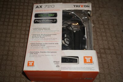 Tritton Ax 720 Headset (Microsoft Xbox 360 Playstation 3 ps3) Complete CIB