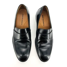 Mens 9 M Johnston Murphy Alcott Penny Loafers Black Leather Slip On Shoe 20-3871