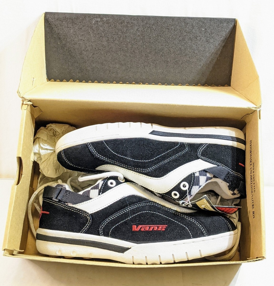 NOS VINTAGE Vans VMX Black Suede Cycling Biking BMX SPD Shoes M