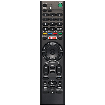Replacement TV Remote for Sony RMT-TX100D RMT-TX100B RMT-TX200U RMT-TX102U