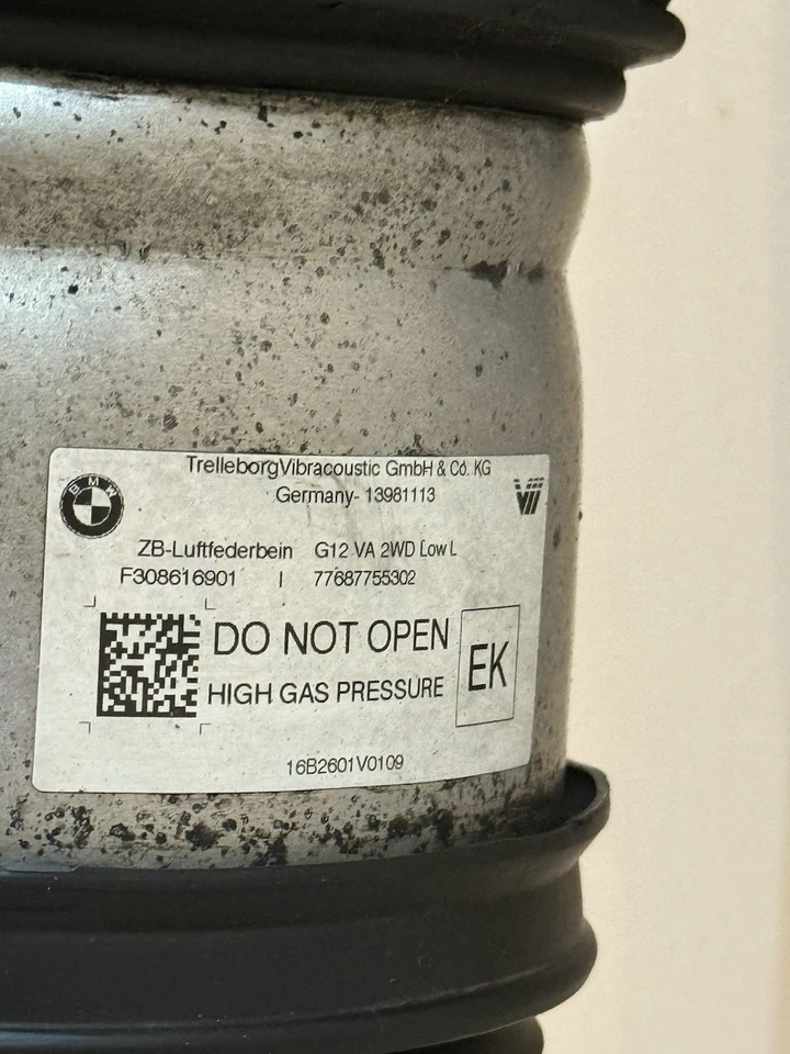 ✅ OEM BMW DELANTERO IZQUIERDO G12 TRACCIÓN TRASERA 740 750 SERIE 7 SUSPENSIÓN NEUMÁTICA PUNTAL AMORTIGUADOR Foto 3 de 4