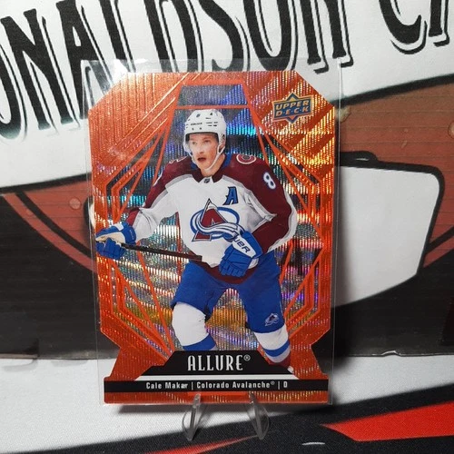 2022-23 Upper Deck Allure Cale Makar Orange Slice Die Cut #70 Colorado Avalanche