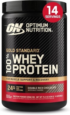 Optimum Nutrition Gold Standard 100% Whey Protein Powder, Double Rich Chocolate,